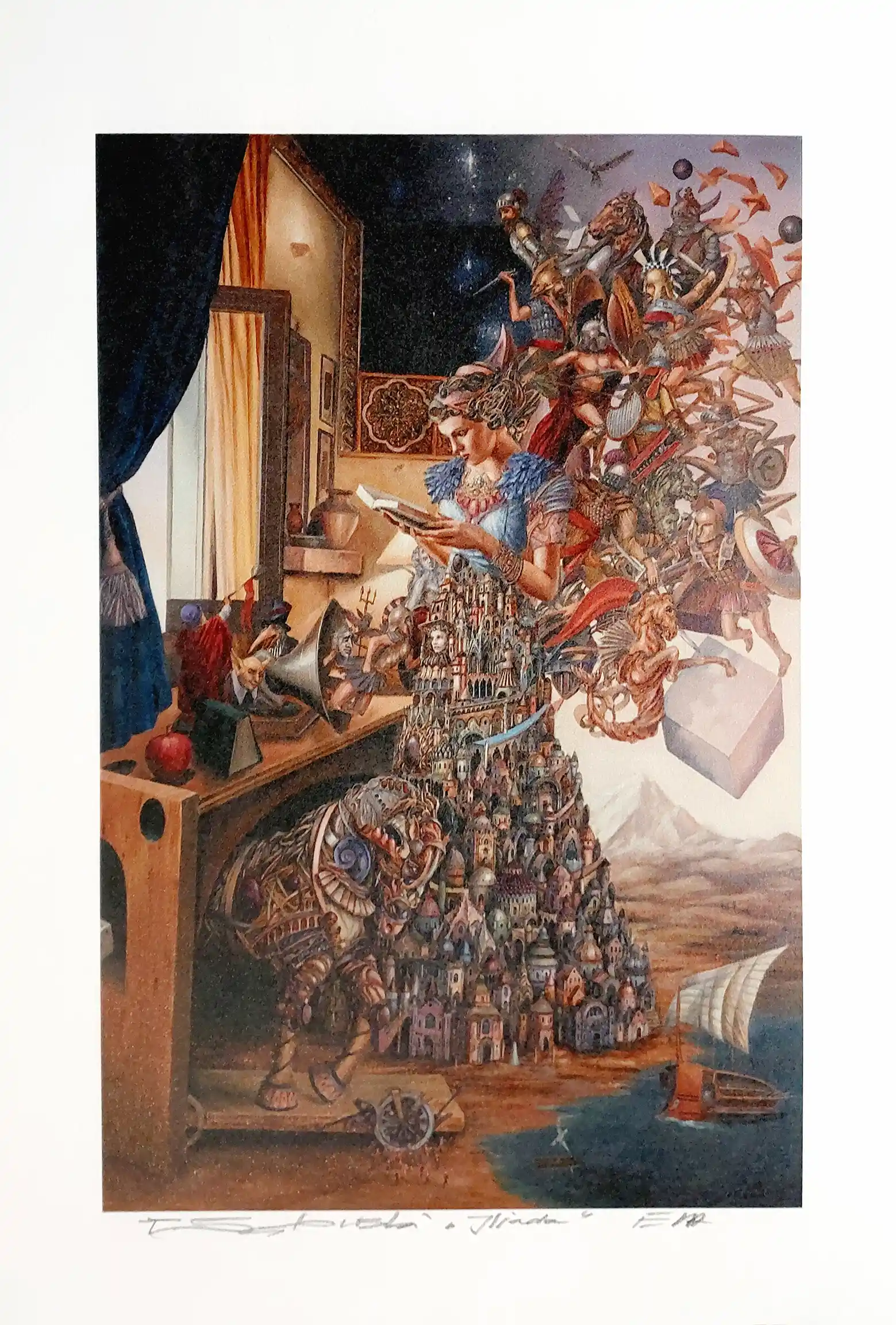 Zdjęcie obrazu Iliada E/A  - Tomasz Sętowski. Foksal17 - Galeria Sztuki w Warszawie.