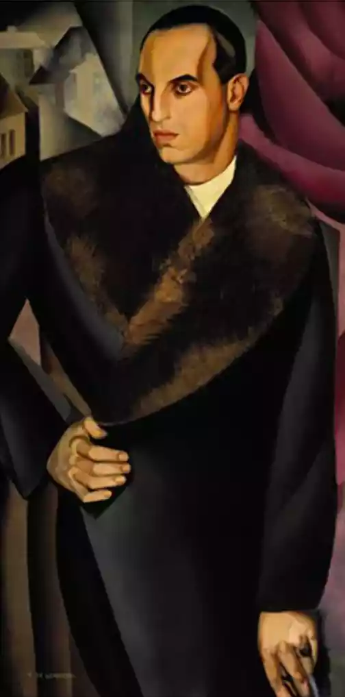 Zdjęcie obrazu Tamara Łempicka - Portrait de Guido Sommi - Tamara Łempicka. Foksal17 - Galeria Sztuki w Warszawie.