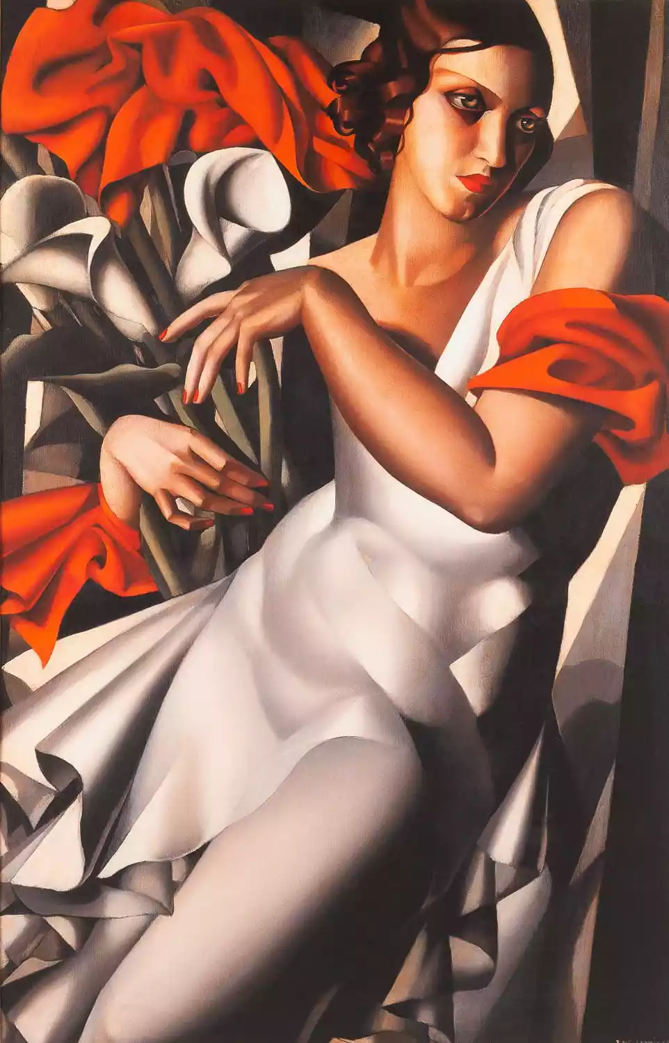 Zdjęcie obrazu Tamara Łempicka - Portrait of Ira Perrot - Tamara Łempicka. Foksal17 - Galeria Sztuki w Warszawie.