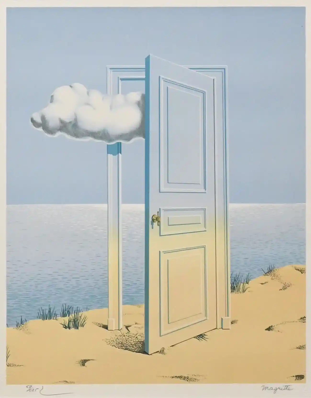 Zdjęcie obrazu La Victoire - René Magritte (1898 -1967). Foksal17 - Galeria Sztuki w Warszawie.