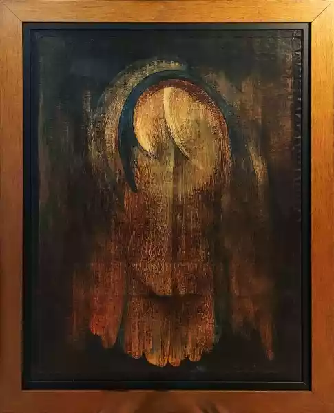 Zdjęcie obrazu Yaroslav Kachmar - Motyw enigmatyczny II  - Yaroslav Kachmar. Foksal17 - Galeria Sztuki w Warszawie.