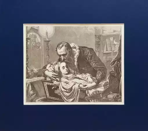 Obraz Jan Matejko - Jan Kochanowski nad zwłokami Urszulki – Jan Matejko | Foksal17