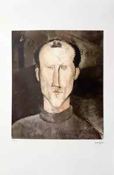 Zdjęcie obrazu Amedeo Modigliani - Bez tytułu (edycja 12/50) - Amedeo Modigliani (1884 - 1920). Foksal17 - Galeria Sztuki w Warszawie.