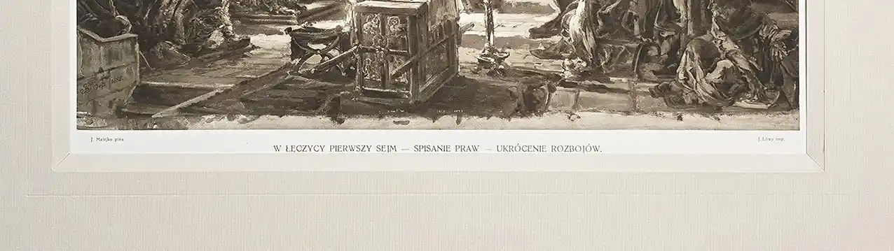 Zdjęcie dodatkowe 2: Jan Matejko - W Łęczycy Pierwszy Sejm - Spisanie Praw - Ukrócenie Rozbojów – Jan Matejko