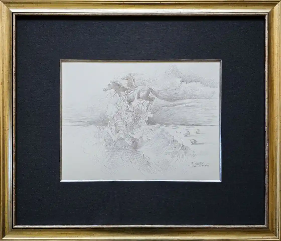 Zdjęcie obrazu Les vagues de sabe (piaskowe fale) - Wojciech Siudmak. Foksal17 - Galeria Sztuki w Warszawie.