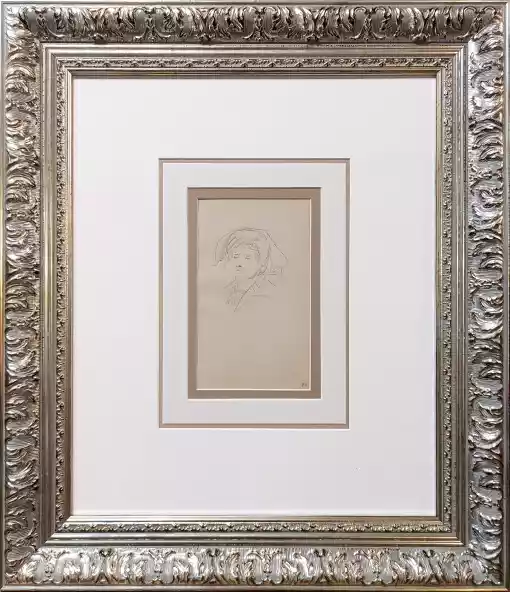 Zdjęcie obrazu Jacek Malczewski - Głowa wiejskiej kobiety w ozdobnie upiętej chustce. 1872 r. - Jacek Malczewski. Foksal17 - Galeria Sztuki w Warszawie.