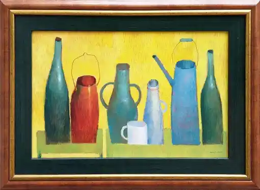 Zdjęcie obrazu Gennadiy Tishchenko - Martwa natura z białym kubkiem - Gennadiy Tishchenko. Foksal17 - Galeria Sztuki w Warszawie.