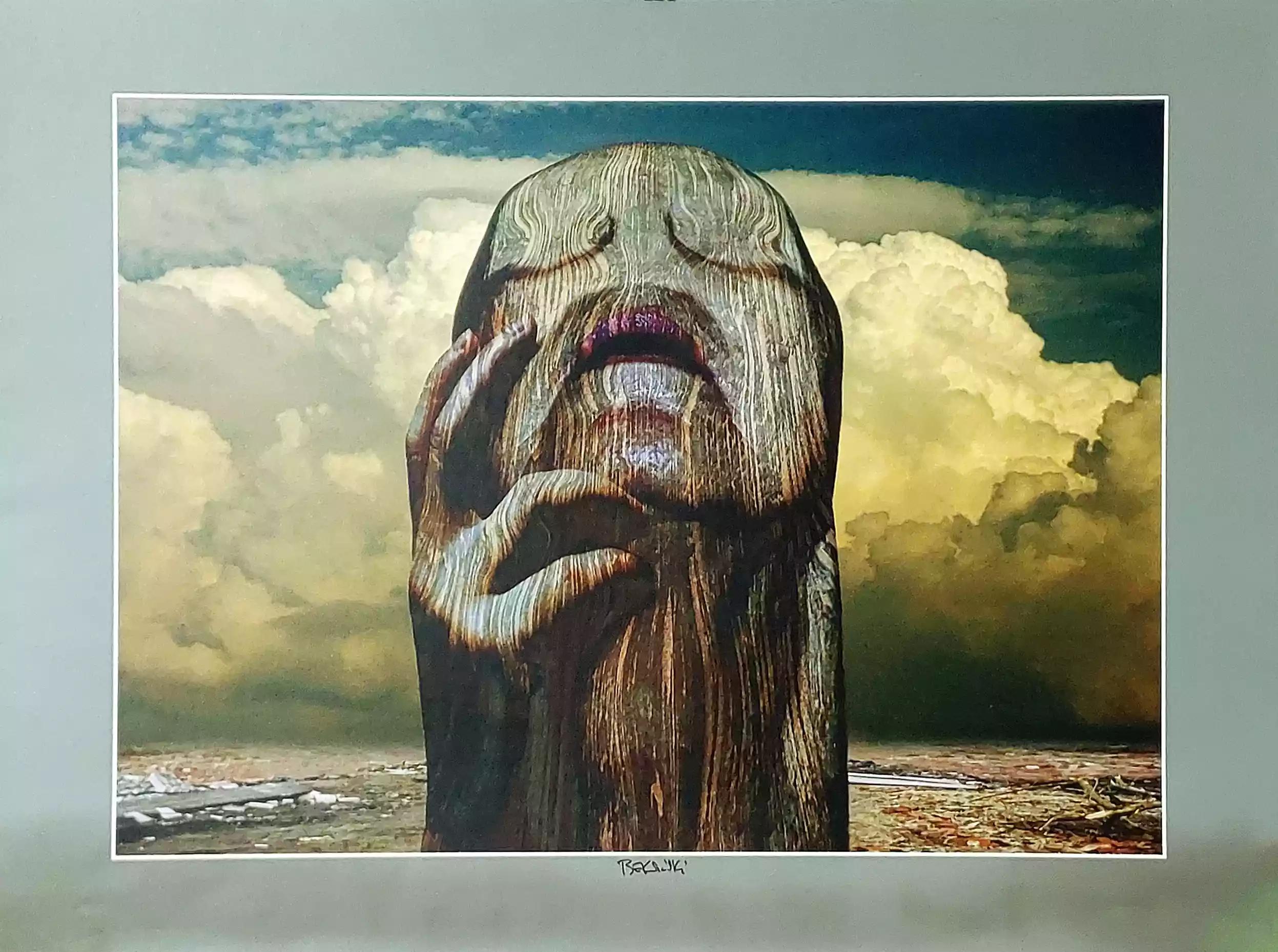 Zdjęcie obrazu Zdzisław Beksiński - Bez tytułu (sygn. przez autora) - Zdzisław Beksiński. Foksal17 - Galeria Sztuki w Warszawie.