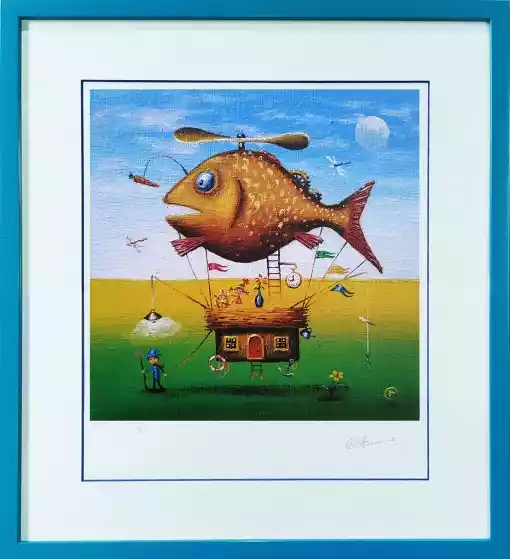 Obraz Oleg Litvinenko - Samolot oceaniczny (ed.25/25/A3) – Oleg Litvinenko (1975 - 2025) | Foksal17