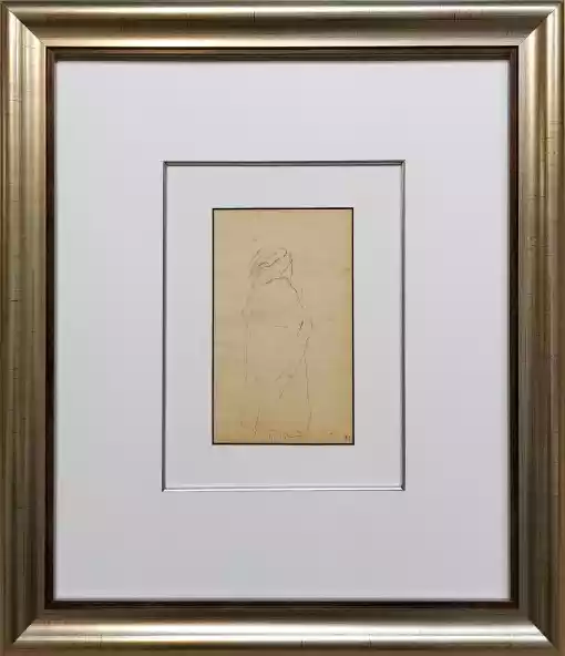 Zdjęcie obrazu Jacek Malczewski - Zarys Wiejskiej Kobiety Ukazanej z Prawego Boku ( 1872 r.) - Jacek Malczewski. Foksal17 - Galeria Sztuki w Warszawie.
