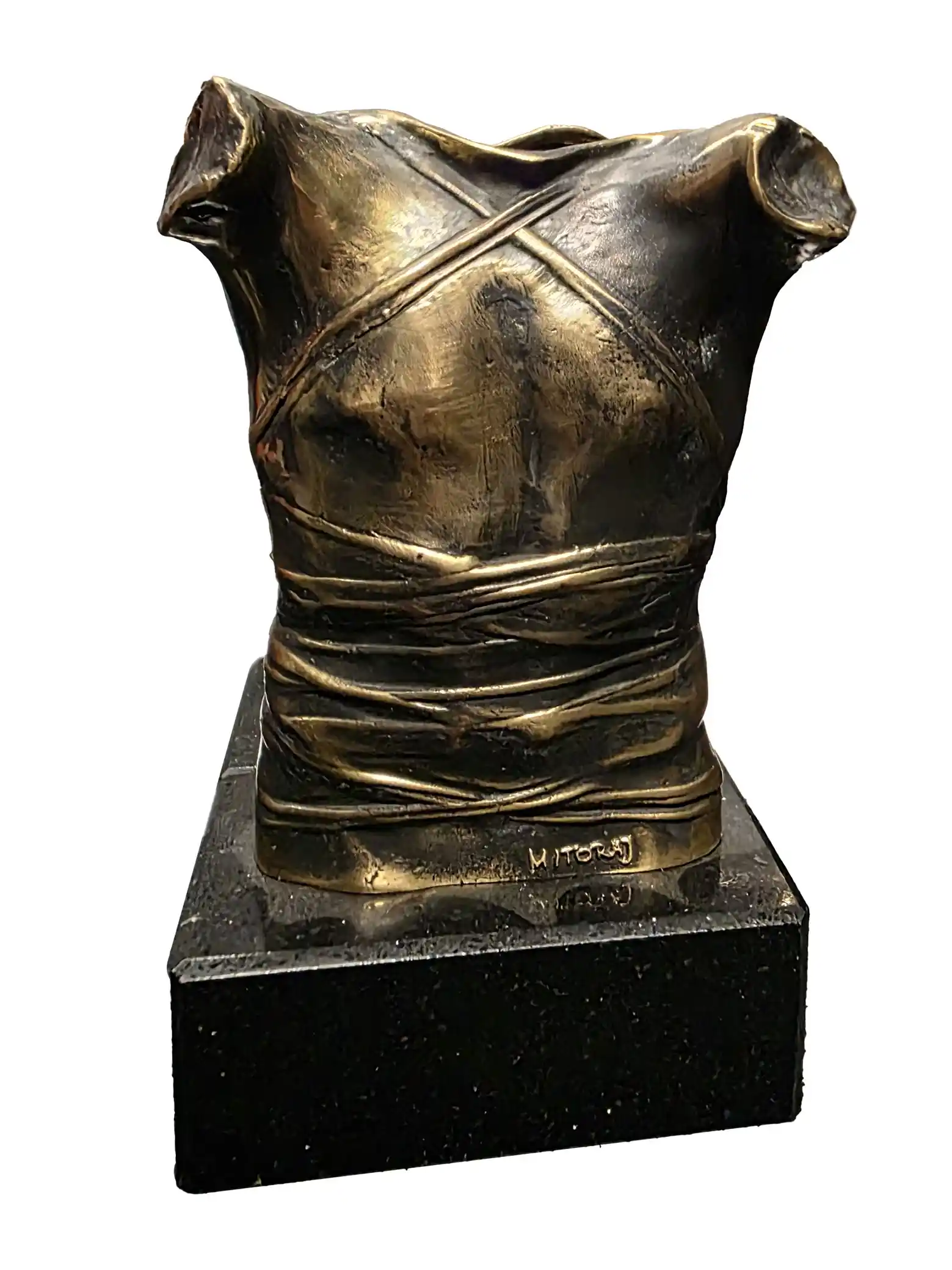 Zdjęcie obrazu „Pancerz - Cuirasse II” - Igor Mitoraj. Foksal17 - Galeria Sztuki w Warszawie.