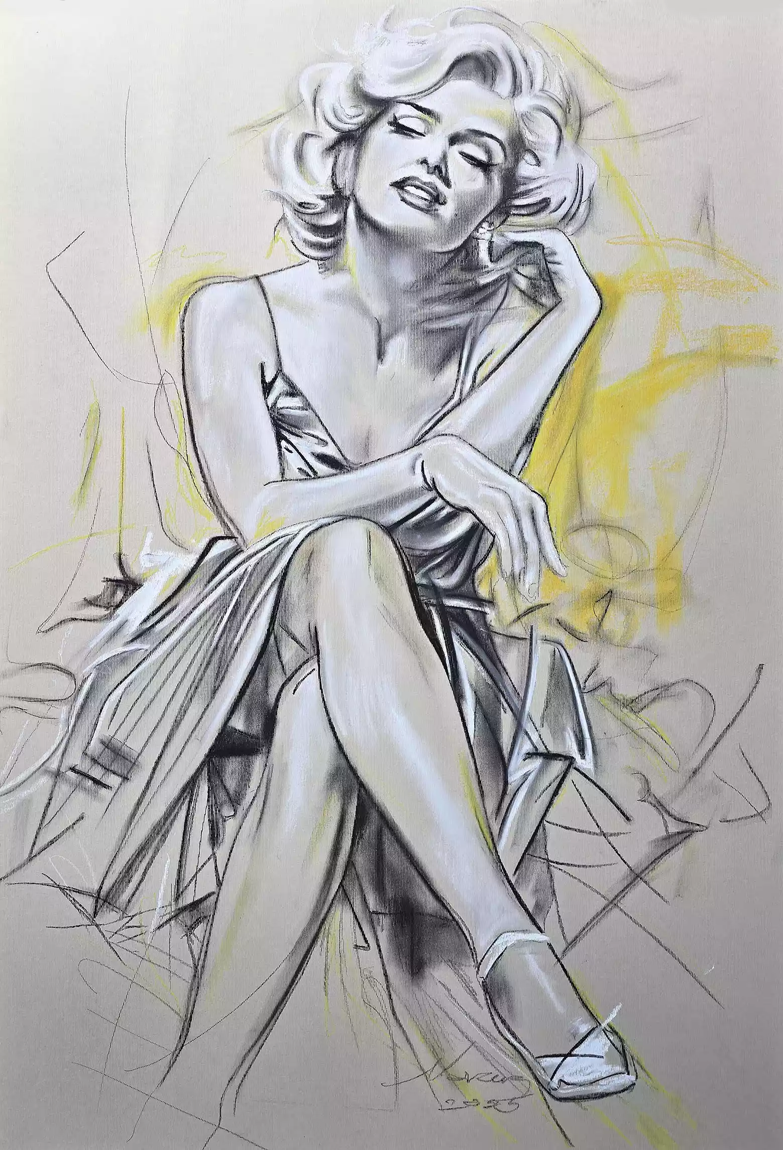 Zdjęcie obrazu Marilyn Monroe - Marcus Von May. Foksal17 - Galeria Sztuki w Warszawie.